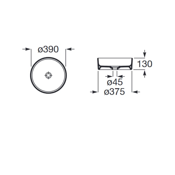 Νιπτήρας Terra A32787N000 Roca